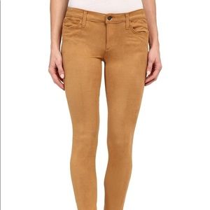 Joe's Jeans Flawless Suede Icon Skinny in Camel